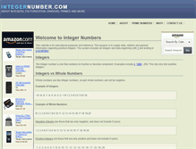 Tablet Screenshot of integernumber.com